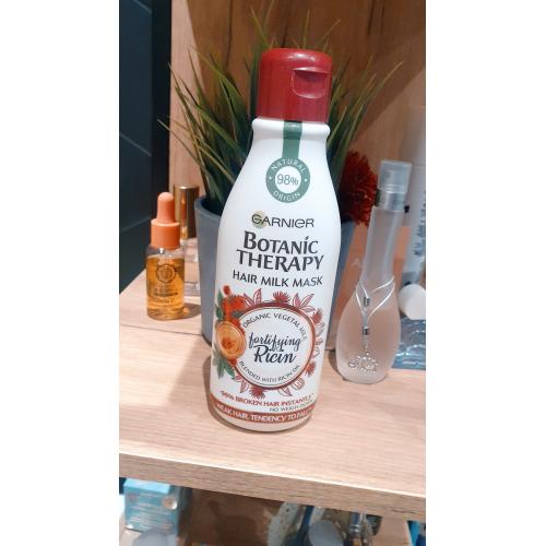 Garnier Botanic Therapy, Hair Milk Mask Wzmacniająca Rycyna, Maska do włosów osłabionych z tendencją do łamliwości - opinie | zdjęcie do recenzji od taktojamarta