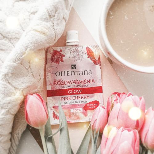 Orientana Glow Pink Cherry Natural Facial Mask (Naturalna maseczka do twarzy `Różowa wiśnia`) - opinie | zdjęcie do recenzji od smietankakosmetyczna26