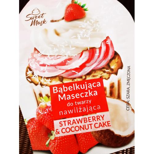 Marion Sweet Mask,  Bąbelkująca maseczka do twarzy  nawilżająca `Strawberry & Coconut Cake` - opinie | zdjęcie do recenzji od Nathaliee85