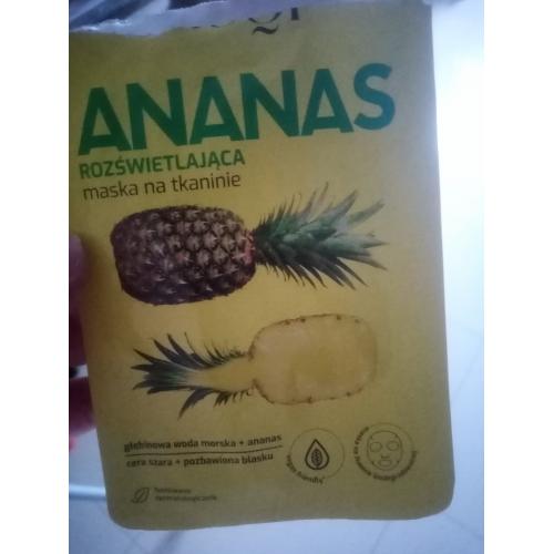 Niuqi Rozświetlająca maska na tkaninie `Ananas` - opinie | zdjęcie do recenzji od Wiola435