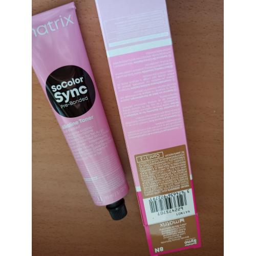 Matrix Color Sync, Pre Bonded Alkaline Toner (Farba do półtrwałej koloryzacji ton w ton) - opinie | zdjęcie do recenzji od ciasteczkowapanna