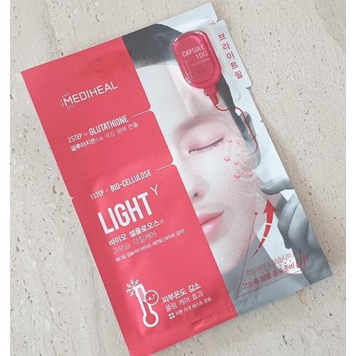 Mediheal Capsule 100 Glutathione, Light 2-step Mask (Wzmacniająca maska 2-etapowa z glutationem) - opinie | zdjęcie do recenzji od Iwona_C