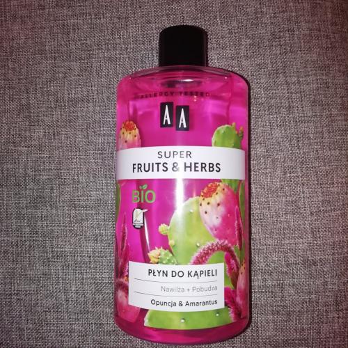 AA Super Fruits & Herbs, Płyn do kąpieli `Opuncja & amarantus` - opinie | zdjęcie do recenzji od Skarbus19