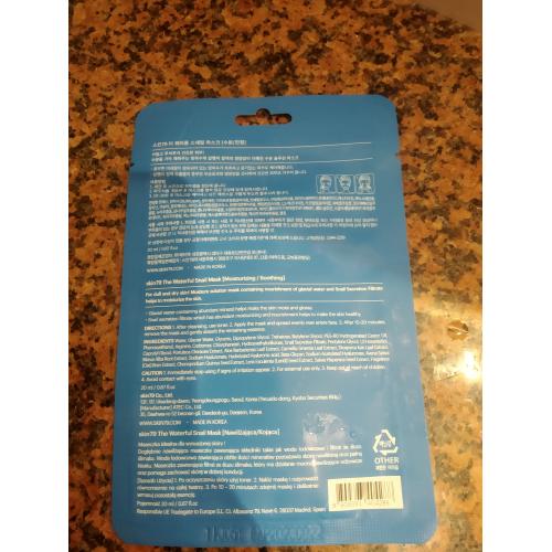 SKIN79 The Waterful Snail Mask (Maska w płacie) - opinie | zdjęcie do recenzji od Gogo145 - 2