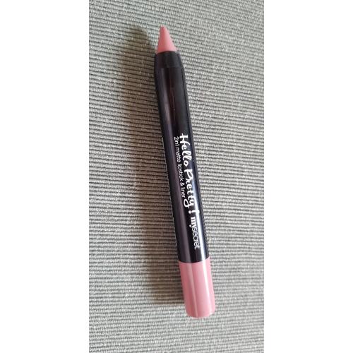 My Secret Hello Pretty!, 2 in 1 Matte Lipstick & Liner (Automatyczna matowa pomadka i kredka do ust) - opinie | zdjęcie do recenzji od piccess