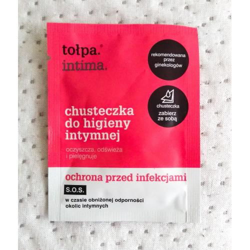 Tołpa Intima., Ochrona przed infekcjami, Chusteczki do higieny intymnej - opinie | zdjęcie do recenzji od Ariessa