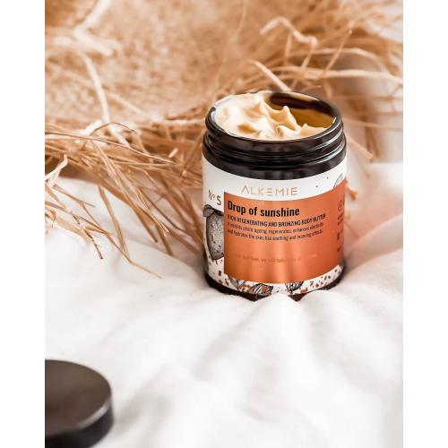 Alkmie No. 5 Sun for Everyone, Drop of Sunshine, Rich Regenerating & Bronzing Body Butter (Masło do ciała brązujące) - opinie | zdjęcie do recenzji od natunaturally - 1