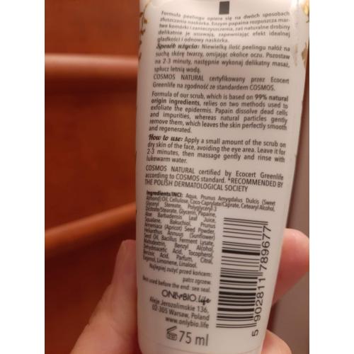 OnlyBio Bakuchiol & Skwalan, Peeling enzymatyczny z drobinkami - opinie | zdjęcie do recenzji od lusia1987 - 2