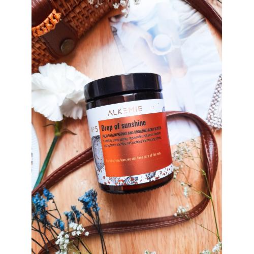 Alkmie No. 5 Sun for Everyone, Drop of Sunshine, Rich Regenerating & Bronzing Body Butter (Masło do ciała brązujące) - opinie | zdjęcie do recenzji od natia911 - 2
