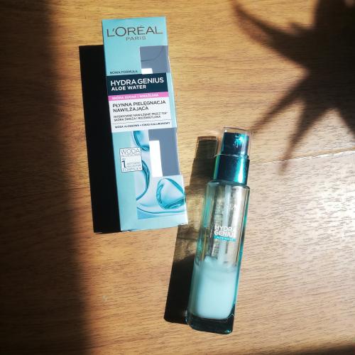 L'Oreal Paris Hydra Genius, Woda aloesowa do skóry suchej i wrażliwej - opinie | zdjęcie do recenzji od Luqia