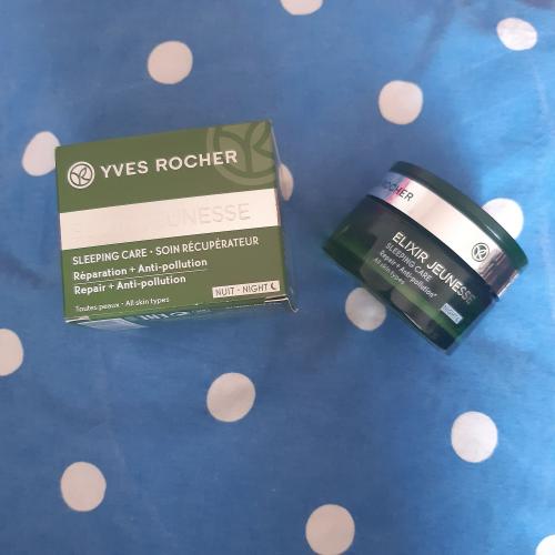 Yves Rocher Elixir Jeunesse, Sleeping Care + Soin Recuperateur, Reparation + Anti-pollution (Krem-maska na noc niwelujący oznaki zmęczenia) - opinie | zdjęcie do recenzji od MoniaPasi