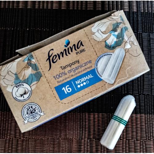 Femina Pure, Tampony 100 % organiczne `Normal` - opinie | zdjęcie do recenzji od Nathaliee85
