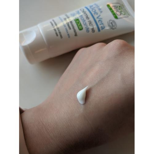 SO'BiO Etic Hydra Aloe Vera, 24H Rich Creme Hydratante (Krem z czystym sokiem z aloesu 24 godzinne nawilżenie) - opinie | zdjęcie do recenzji od Adzia960 - 2