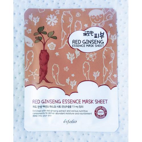 Esfolio Red Ginseng Essence Maski Sheet (Maska w płachcie) - opinie | zdjęcie do recenzji od Ariessa - 2