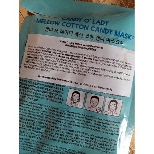 Candy O'Lady Mellow Cotton Candy Mask (Nawilżająca maska w płachcie) - opinie | zdjęcie do recenzji od Marti_13 - 2