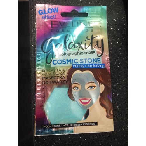 Eveline Cosmetics Galaxity Holographic Mask Cosmic Stone, Rozświetlająco-nawilżająca maseczka holograficzna - opinie | zdjęcie do recenzji od PAUNI - 1