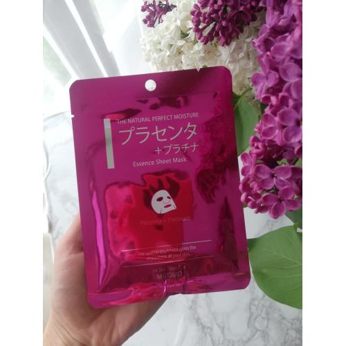 Mitomo Essence Sheet Mask Placenta + Platinum (Maska w płachcie z platyną i placentą) - opinie | zdjęcie do recenzji od Tinaaa1987