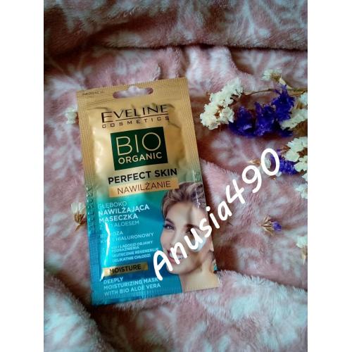 Eveline Cosmetics Bio Organic Perfect Skin, Głęboko nawilżająca maseczka z bio aloesem - opinie | zdjęcie do recenzji od Anusia490