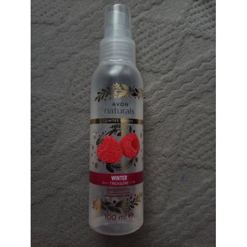Avon Naturals, Winter Treasure, Fragrance Spritz Raspberry (Mgiełka do ciała `Malina`) - opinie | zdjęcie do recenzji od ciasteczkowapanna