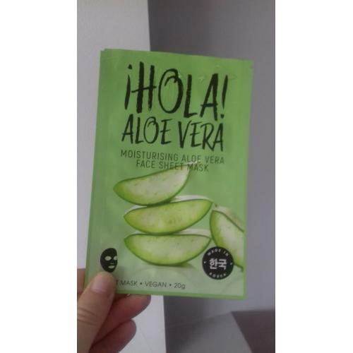 The Beauty Dept. Hola Aloe Vera! Nourishing Aloe Vera Face Sheet Mask (Maseczka do twarzy w płachcie `Nawilżający aloes`) - opinie | zdjęcie do recenzji od Wikikatalex