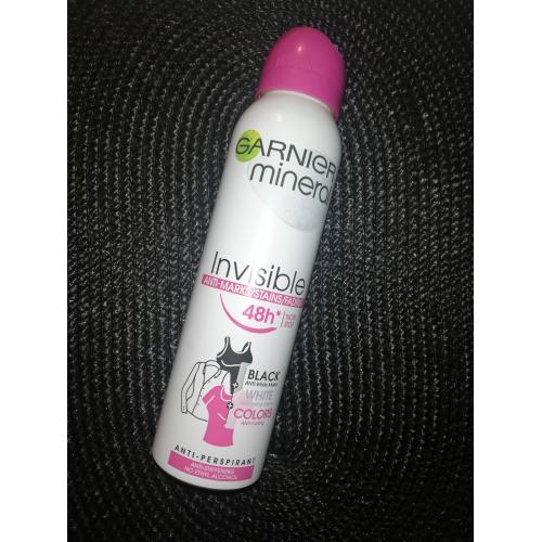 Garnier Mineral Deodorant, Invisible 48h Anti - Marks Spray (Antyperspirant przeciw plamom w sprayu (nowa wersja)) - opinie | zdjęcie do recenzji od Ivonek38