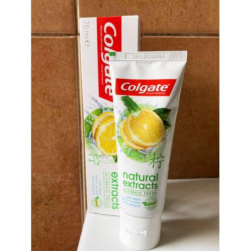 Colgate Natural Extracts, Ultimate Fresh, Pasta do zębów z azjatyckim olejkiem cytrynowym i ekstraktem z aloesu - opinie | zdjęcie do recenzji od 123eliza96