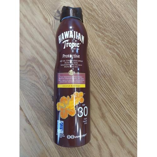 Hawaiian Tropic Protective Dry Spray Oil SPF 30 (Olejek ochronny do opalania w sprayu) - opinie | zdjęcie do recenzji od Rumcykiewicz
