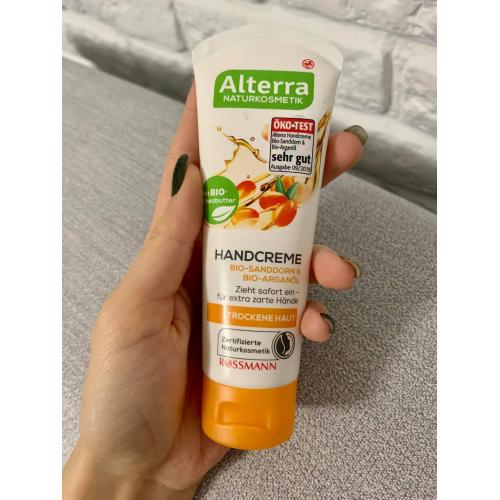 Alterra Handcreme Bio-Sanddorn & Bio-Arganöl (Krem do rąk `Rokitnik i olej arganowy`) - opinie | zdjęcie do recenzji od Martek27