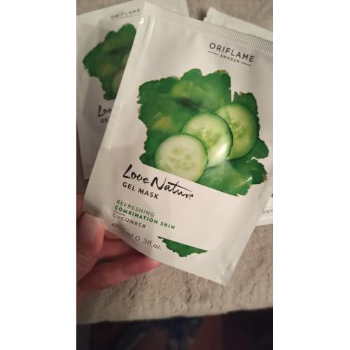 Oriflame Love Nature, Gel Mask Cucumber (Odświeżająca maseczka z ogórkiem) - opinie | zdjęcie do recenzji od ciasteczkowapanna - 1