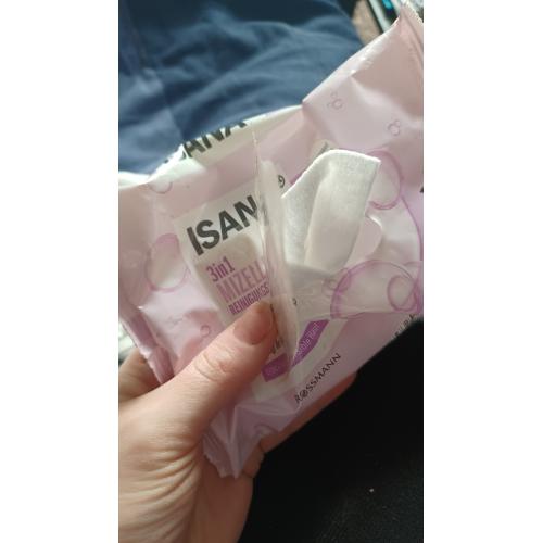 Isana Clean + Care, 3 in 1 Milde Reinigungstücher (Chusteczki do demakijażu) - opinie | zdjęcie do recenzji od anka3151