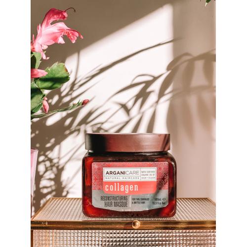 Arganicare Collagen, Reconstructing Hair Masque with Certified Organic Argan Oil (Maseczka do włosów z kolagenem) - opinie | zdjęcie do recenzji od eliimissy