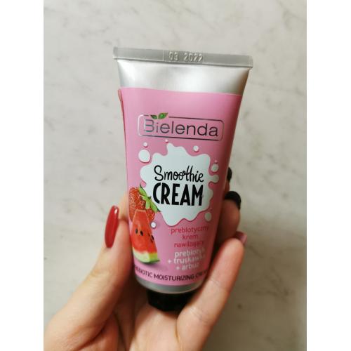 Bielenda Smoothie Cream, Prebiotyczny krem nawilżający `Prebiotyk + truskawka + arbuz` - opinie | zdjęcie do recenzji od sylwia11221