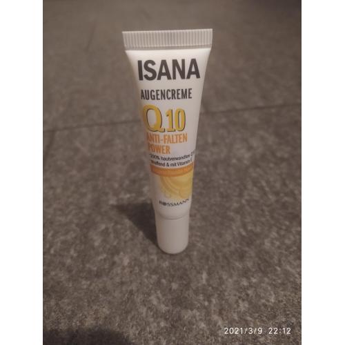 Isana Q10, Anti-falten Augencreme (Przeciwzmarszczkowy krem pod oczy) - opinie | zdjęcie do recenzji od Edytaj7