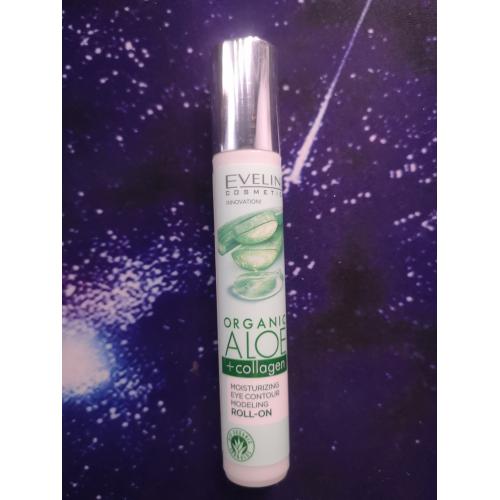 Eveline Cosmetics Organic Aloe + Collagen, Nawilżający roll-on modelujący kontur oczu - opinie | zdjęcie do recenzji od PaulinaBednarz