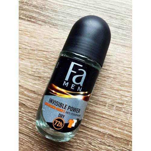 Fa Men, Invisible Power, Anti-perspirant Roll-on 72h (Antyperspirant w kulce 72h) - opinie | zdjęcie do recenzji od 123eliza96