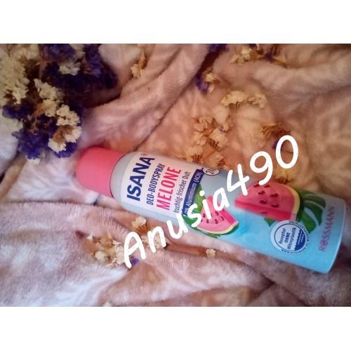 Isana Deo-Bodyspray Melone (Dezodorant  w sprayu `Arbuz`) - opinie | zdjęcie do recenzji od Anusia490