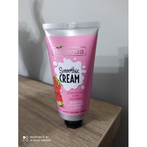 Bielenda Smoothie Cream, Prebiotyczny krem nawilżający `Prebiotyk + truskawka + arbuz` - opinie | zdjęcie do recenzji od Amexly - 1