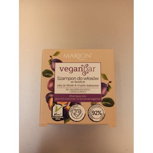 Marion VeganBar, Szampon do włosów w kostce `Olej ze śliwki & masło kakaowe` - opinie | zdjęcie do recenzji od MartaSroczka