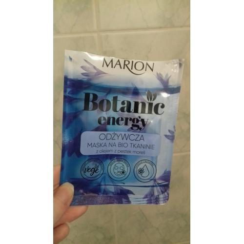 Marion Botanic Energy, Odżywcza maska na bio tkaninie z olejem z pestek moreli - opinie | zdjęcie do recenzji od Wikikatalex