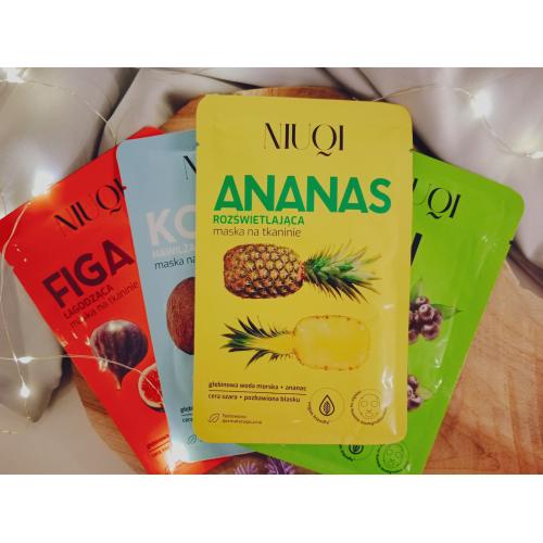 Niuqi Rozświetlająca maska na tkaninie `Ananas` - opinie | zdjęcie do recenzji od mala_222 - 2