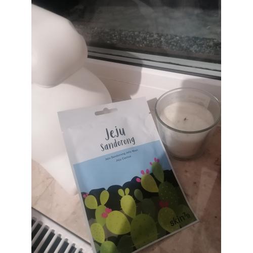 SKIN79 Jeju Sandorong Jelly Mask, Jeju Cactus (Żelowa maska do twarzy) - opinie | zdjęcie do recenzji od blondeinbeauty