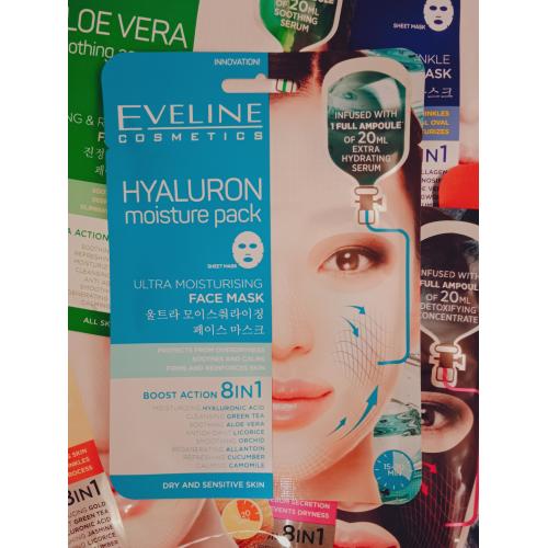 Eveline Cosmetics Hyaluron Moisture Pack (Ultranawilżająca maska na tkaninie z kwasem hialuronowym) - opinie | zdjęcie do recenzji od mala_222 - 2