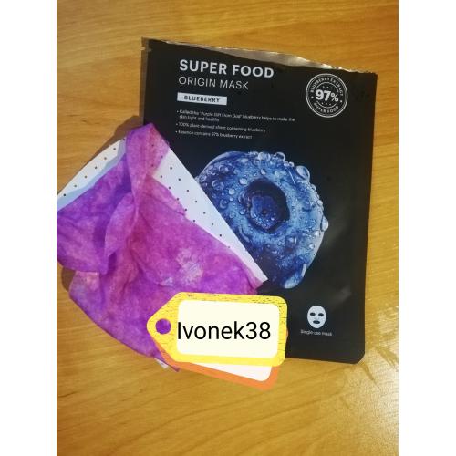 SKIN79 Super Food Origin Mask Blueberry (Odżywcza maska w płachcie) - opinie | zdjęcie do recenzji od Ivonek38 - 1