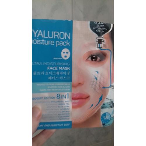 Eveline Cosmetics Hyaluron Moisture Pack (Ultranawilżająca maska na tkaninie z kwasem hialuronowym) - opinie | zdjęcie do recenzji od Wikikatalex