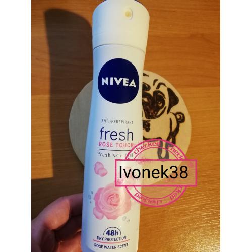 Nivea Fresh Rose Touch, Anti-perspirant Spray 48h (Antyperspirant w sprayu dla kobiet) - opinie | zdjęcie do recenzji od Ivonek38