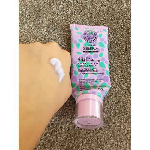 Natura Siberica Blueberry Siberica Professional, Anti-ox Wild Blueberry Cream-to-Foam Face Cleanser (Kremowa pianka oczyszczająca do twarzy) - opinie | zdjęcie do recenzji od Agnieszkaszasta - 3