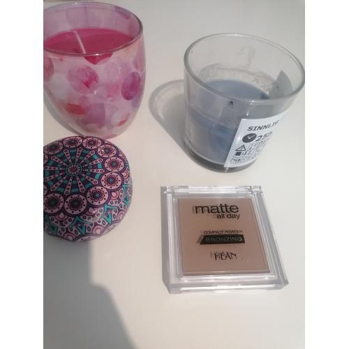 Hean Matte All Day, Compact Powder Bronzing (Matujący bronzer) - opinie | zdjęcie do recenzji od blondeinbeauty