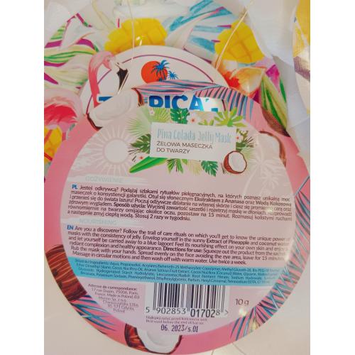 Marion Tropical Island, Pina Colada Jelly Mask (Żelowa maseczka do twarzy) - opinie | zdjęcie do recenzji od mala_222 - 2