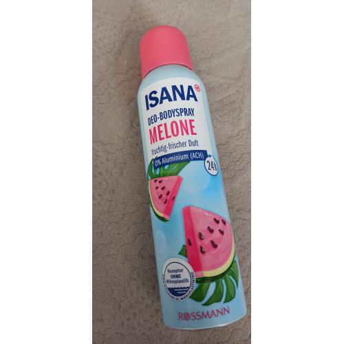 Isana Deo-Bodyspray Melone (Dezodorant  w sprayu `Arbuz`) - opinie | zdjęcie do recenzji od ciasteczkowapanna