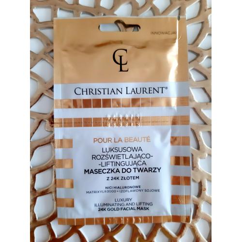 Christian Laurent Pour La Beaute, Luksusowa rozświetlająco – liftingujaca maseczka do twarzy z 24k złotem - opinie | zdjęcie do recenzji od Goya5